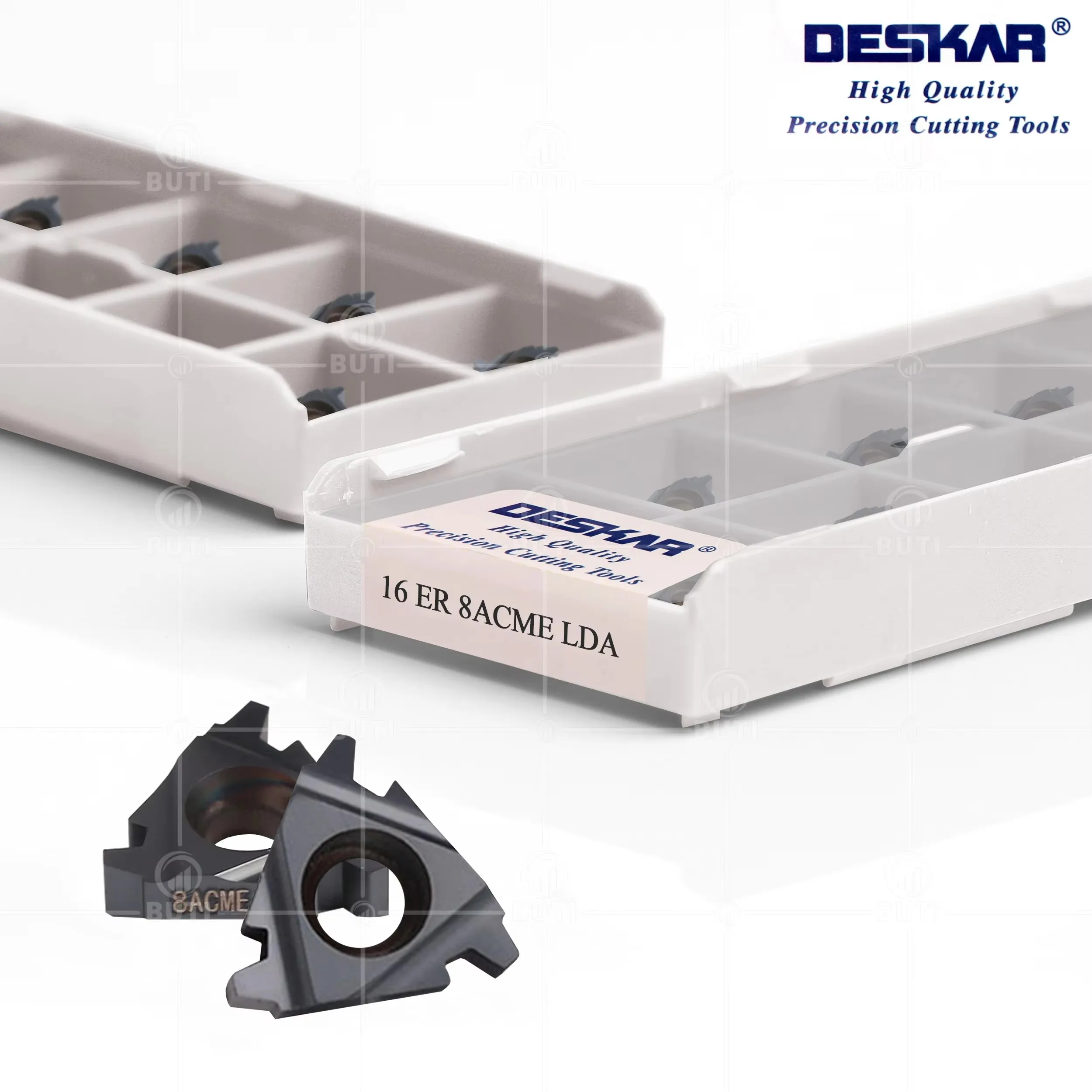 DESKAR 100% Original 16ER 16IR 8ACME 10ACME LDA CNC Lathe Carbide Inserts Threading Turning Cutters Thread Blades Cutting Tools