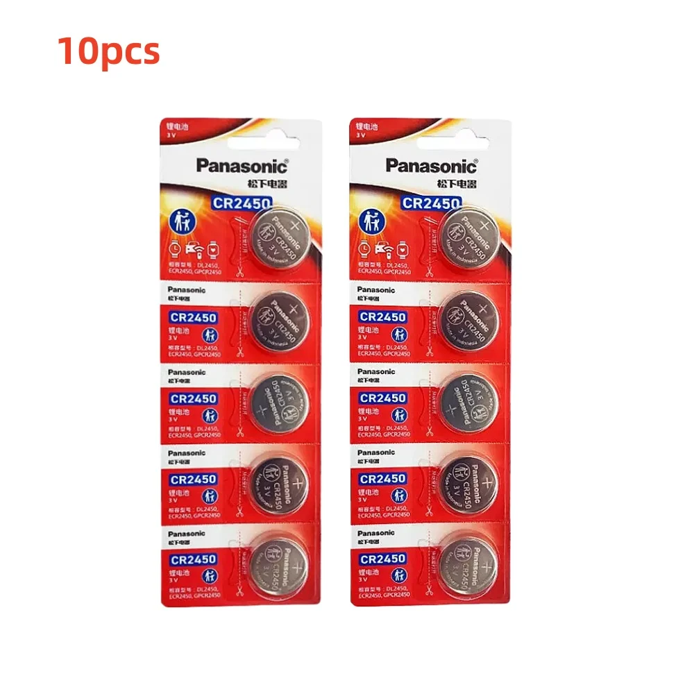 2-50pcs Original Panasonic CR2450 Watch Buttom Battery 5029LC ECR2450 BR2450 CR 2450 3V 600mAh Lithium Coin Cell Batteries