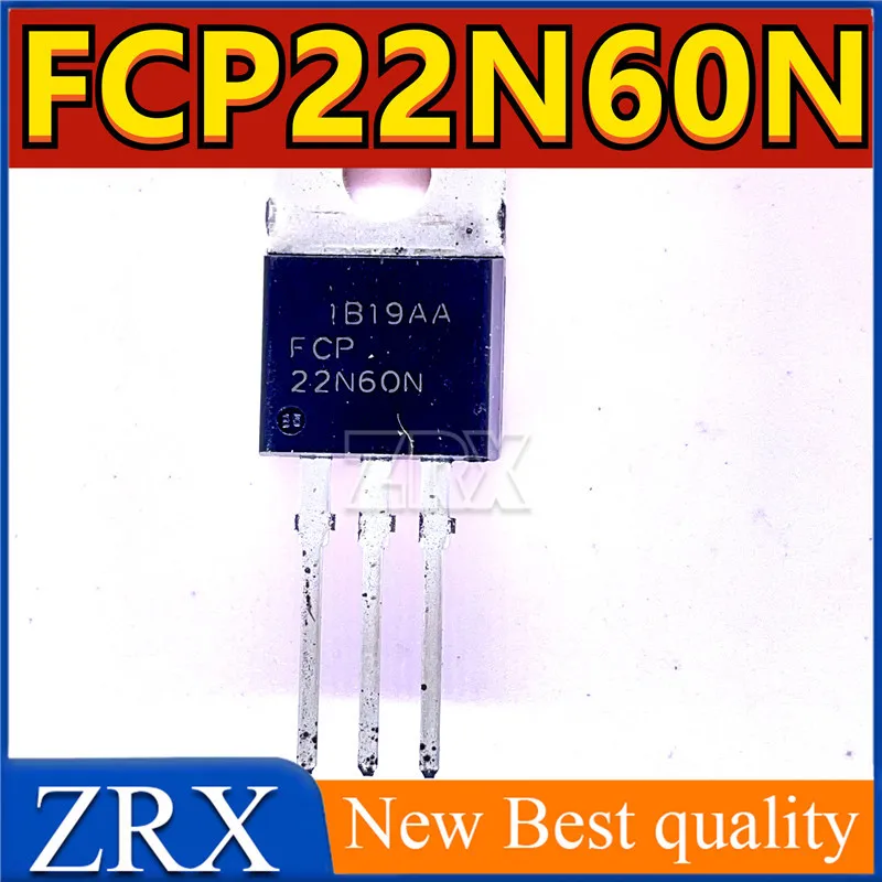 Fcp22n60nフィールドエフェクトトランジスタ、22n60n、新しいオリジナルインポート、ロットあたり5個