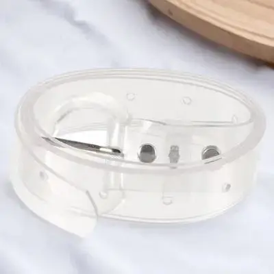 

Women Transparent Waist Belt Comfortable Breathable Buckle Attractive Durable Dress Accessories Transparent Belt