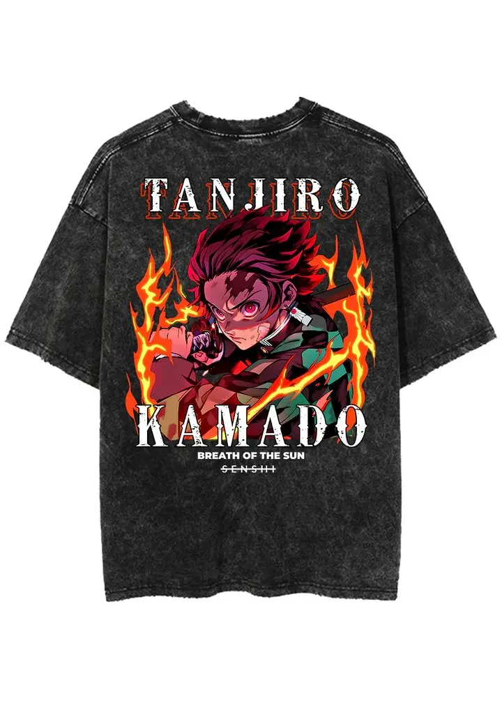 

Demon Slayer Tanjiro Anime Vintage T Shirt Men Women Cotton Short Sleeve Casual Tops Graphic Tee Streetwear Cosplay Fashion 2026
