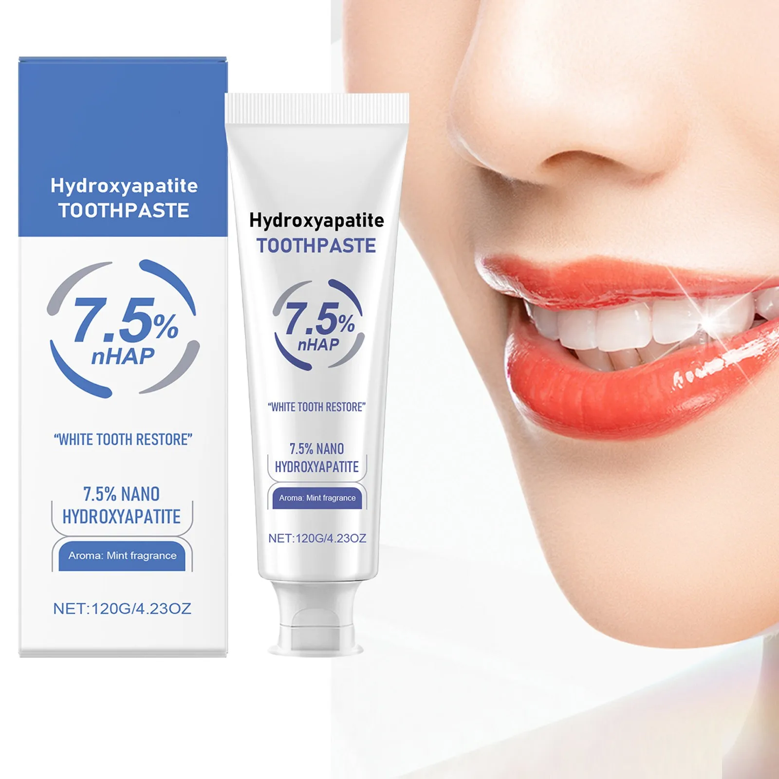 

Hydroxyapatite Toothpaste Whitening Toothpaste Fresh Breath Toothpaste Toothpaste Stain Removal Complete Tooth Care 120g