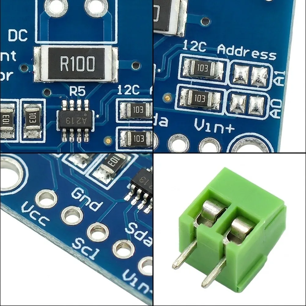 6pcs INA219 I2C Digital Current Sensor Module for Bidirectional Power Monitoring on For Arduino For Raspberry Pi