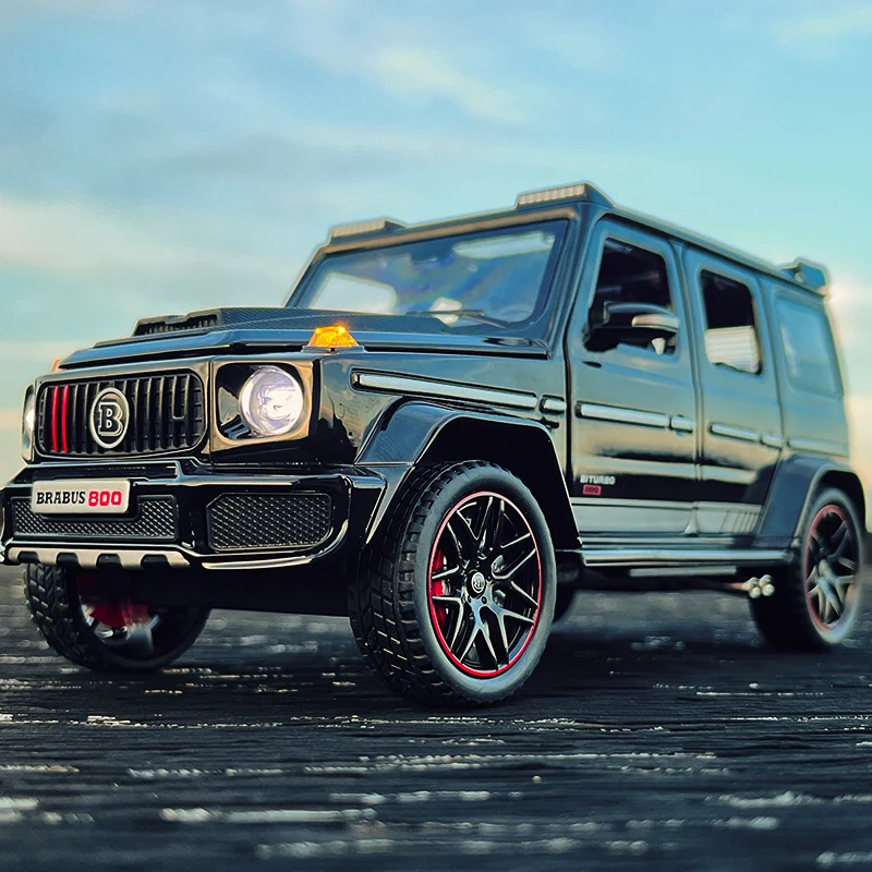 

1:24 Mercedes-Benz G800 модель автомобиля из сплава, литая под давлением металлическая модель автомобиля, имитация звука, свет, коллекция, детская игрушка в подарок