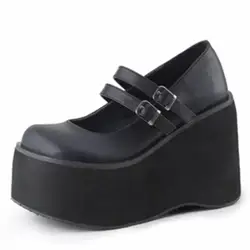 African Woman Shoe 2026 Mary Jane Basketball Platform Patent Leather Round Toe Lace Heel Shallow Mouth Burgundy Latest Lolita Th