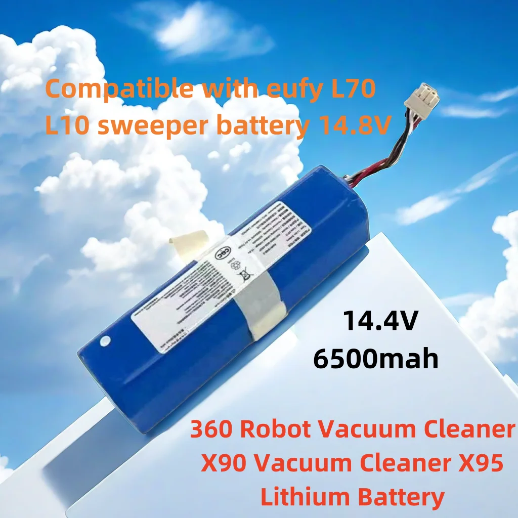 6500mAh 14.4V rechargeable battery Compatible with eufy L70, L10 series vacuum cleaner accessories spare parts