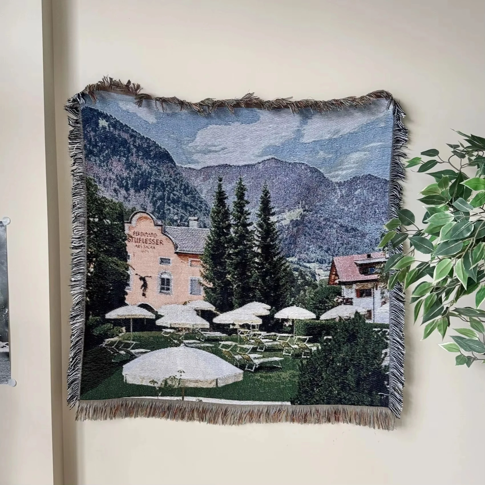 

90x90CM Nordic Throws Blankets For Home Decorative Room Aesthetics Sofa Towel Boho Blanket Cover Tablecloth Tapestry Room Rug