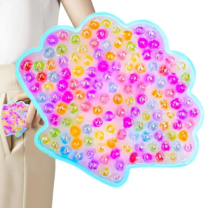 

Игрушка для сбора кожи, силиконовая игрушка для сбора бусин, сенсорная игрушка с привлекательными узорами для школы, дома, путешествий и командировок