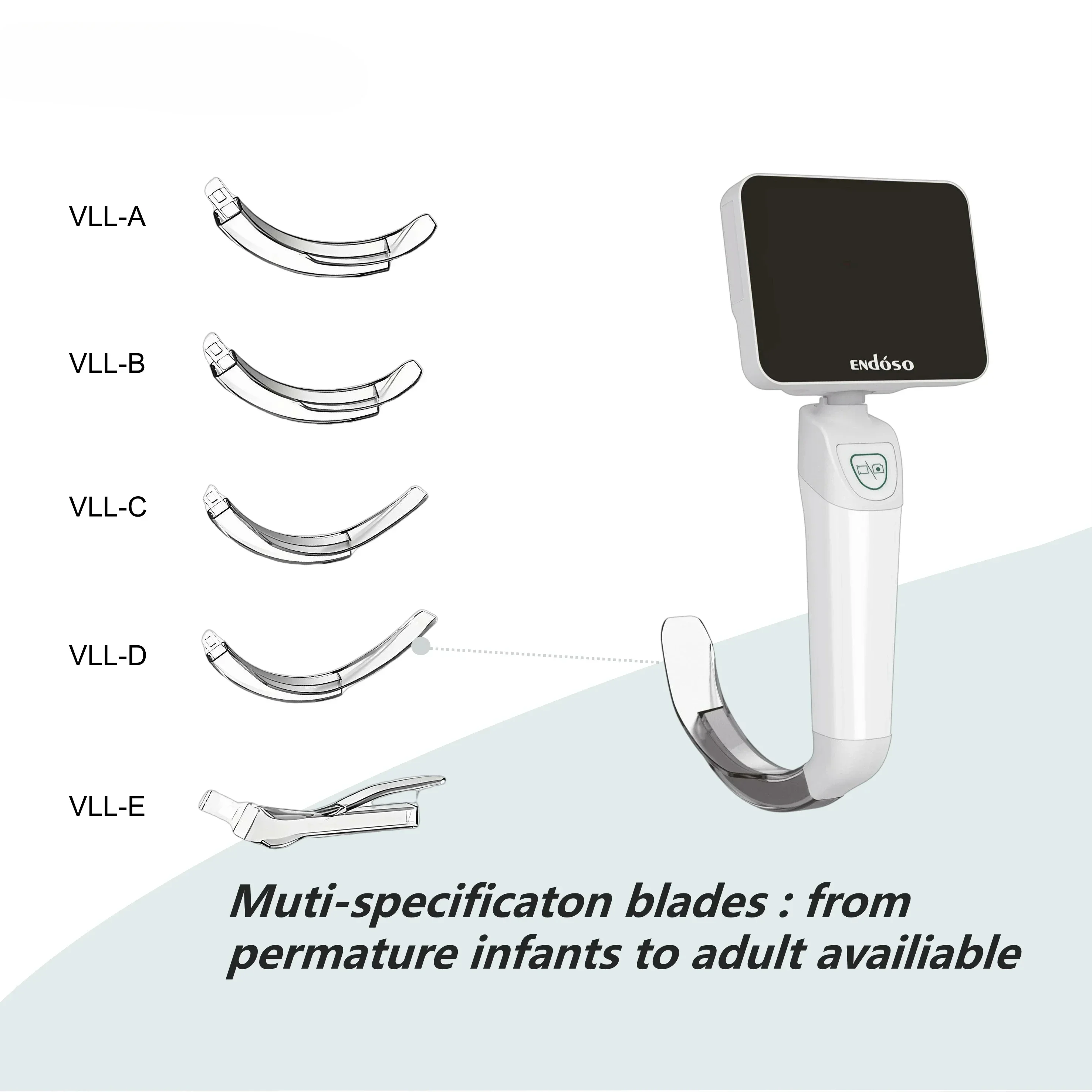 Disposable Endoscope CE Approved Factory Price Wide View Disposable Video Laryngoscope for Difficult Intubation Set