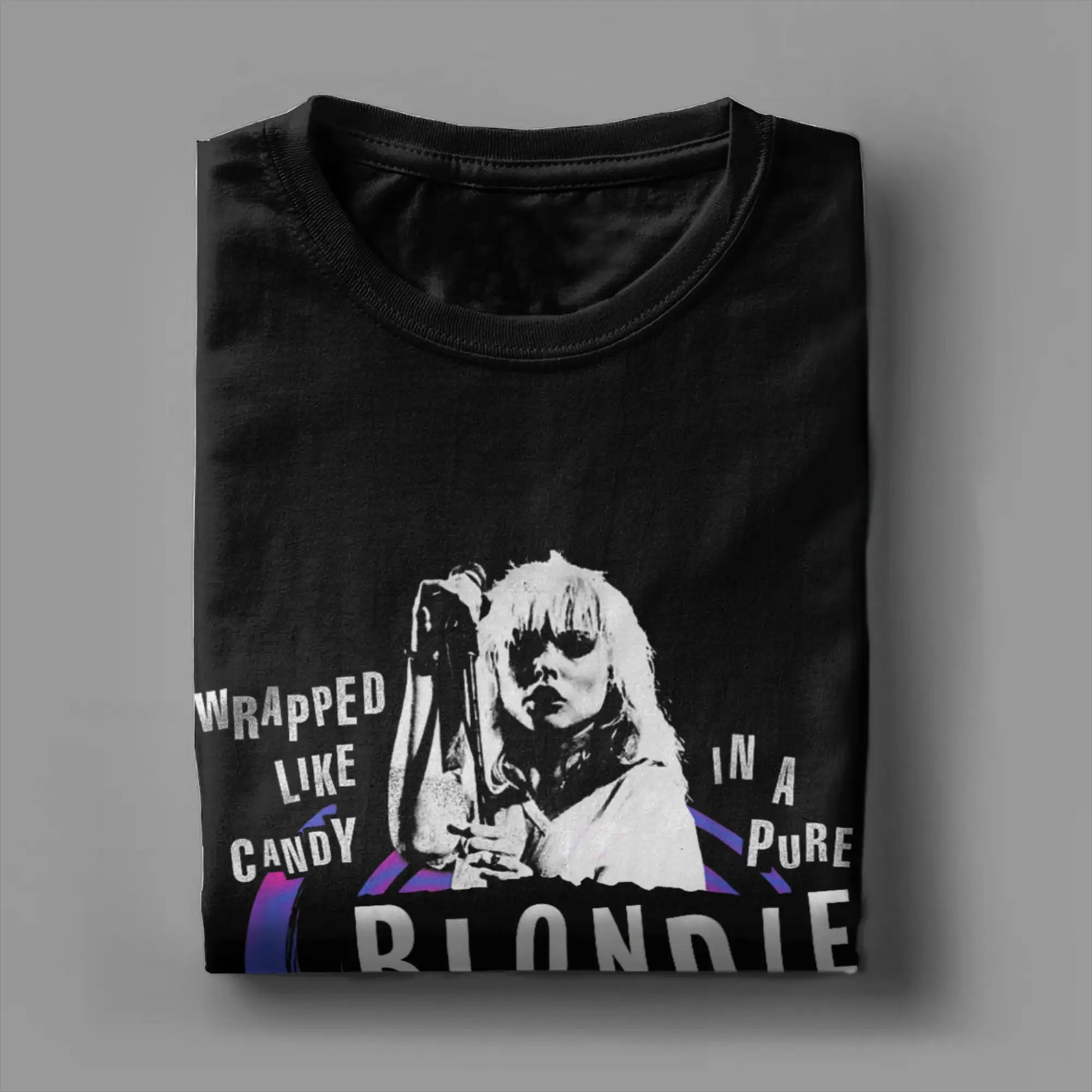 شقراء الشرير ملفوفة مثل كاندي تي شيرت للرجال 100% القطن الجدة تي شيرت خمر الفرقة تيز ملابس قصيرة الأكمام حجم كبير #3