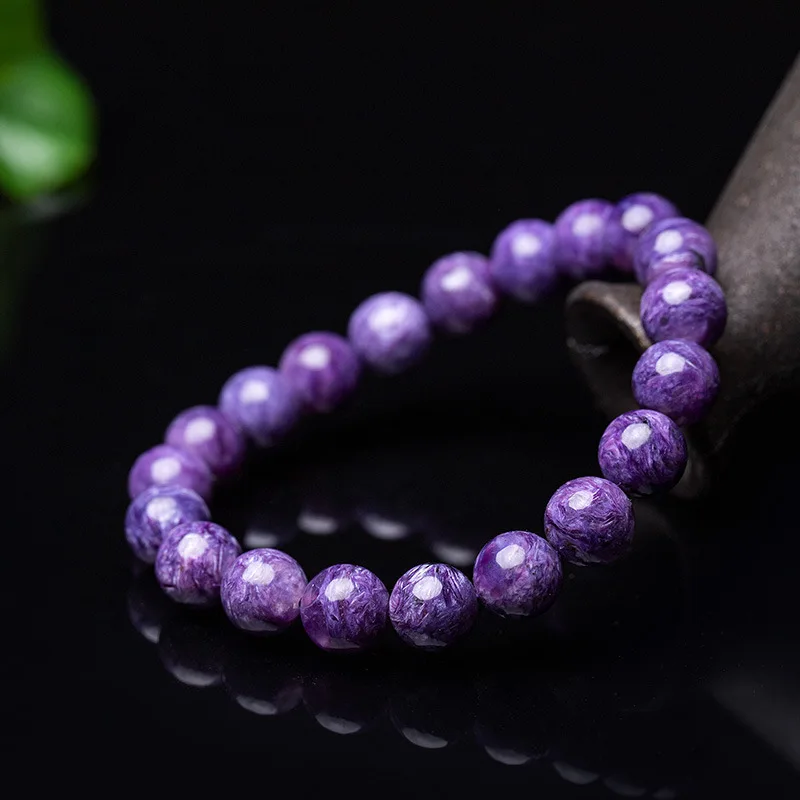 NaturalSingle Circle Bracelet Charote Charoite Men's and Women's Bracelets Factory Direct Sales