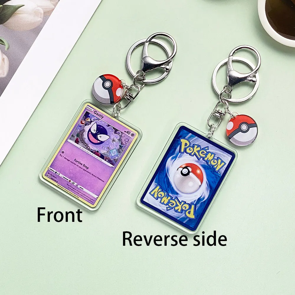 1/43Pcs Pokémon Pikachu Bulbasaur Gold Saint Acrylic Keychain Backpack Pendant Bag Charms Accessories Decoration Holiday Gifts
