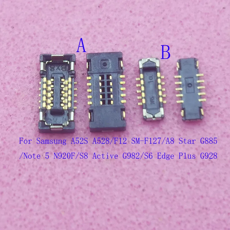 2-50Pcs Home Button Fingerprint Plug FPC Connector For Samsung Galaxy S8 Active A920 S6 Edge Plus A52S F12 A8 Star Note 5 A528