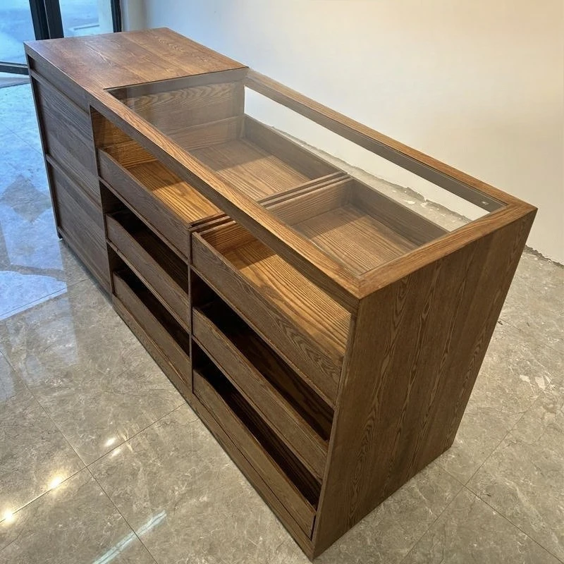 Bar Glass Nakajima Platform Display Table Locker Shop Counter
