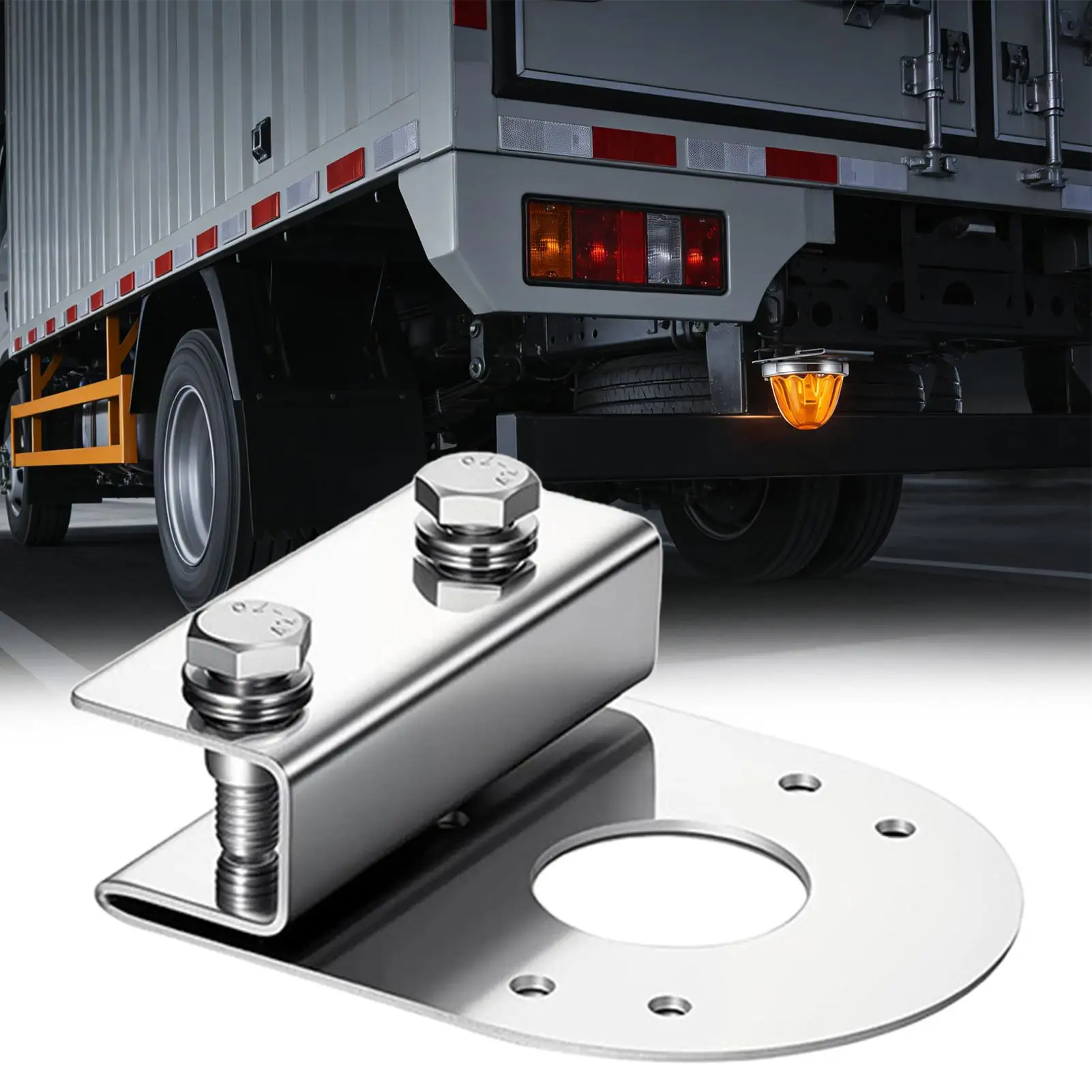 Watermelon Light Mount 90 Degree Universal Stainless Steel 2 Pieces Watermelon Light Frame Clamp Mounts For Trucks Trailer