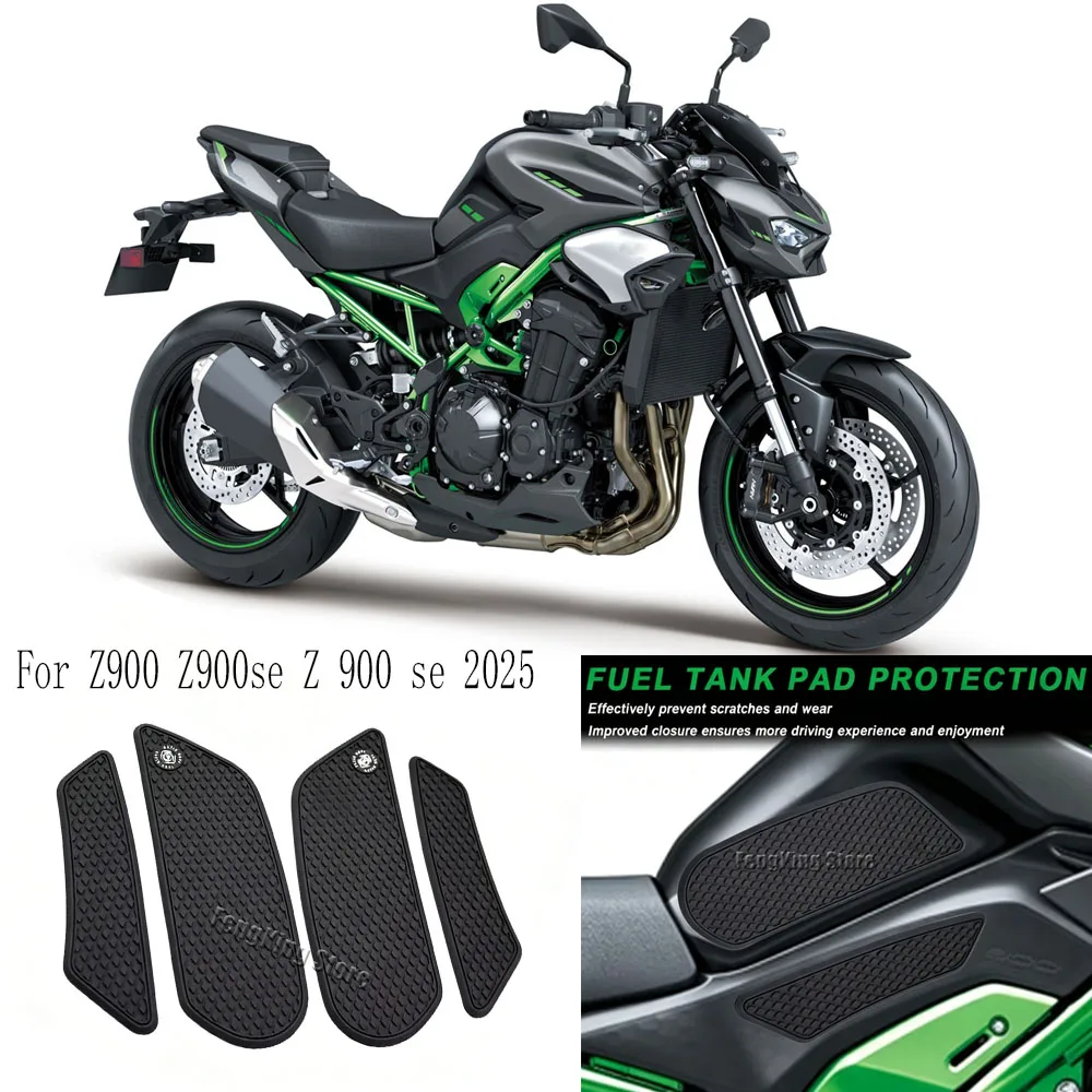 Motorcycle Accessories Fuel Oil Tank Pad Protector Stickers Gas Knee Grip Mat   For Z900 Z900se Z 900 se 2025