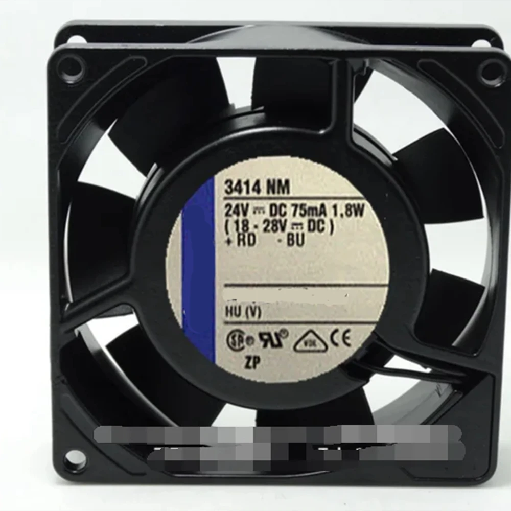 

Cooling Fan 3414 NM DC 24V 75MA 1.8W 9025 90mm*90mm*25mm 2-wires