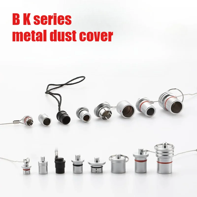 Compatible with Remo B K Series Metal Dust Covers for Metal Connectors Aviation Plug Socket 0B 1B 2B 0K 1K 2K Waterproof Covers