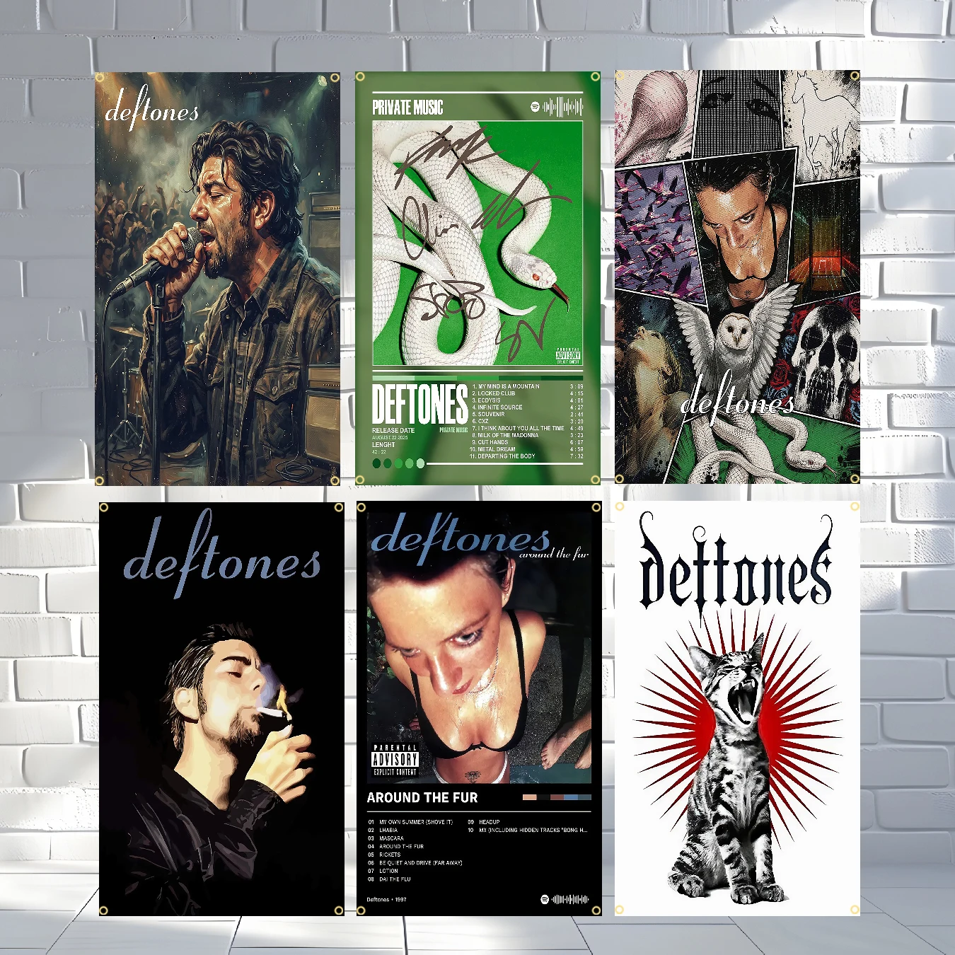 90x150cm 3X5FT Deftones-Band Flag Polyester Printed Banner for Garage Wall Art Out Door Decoration