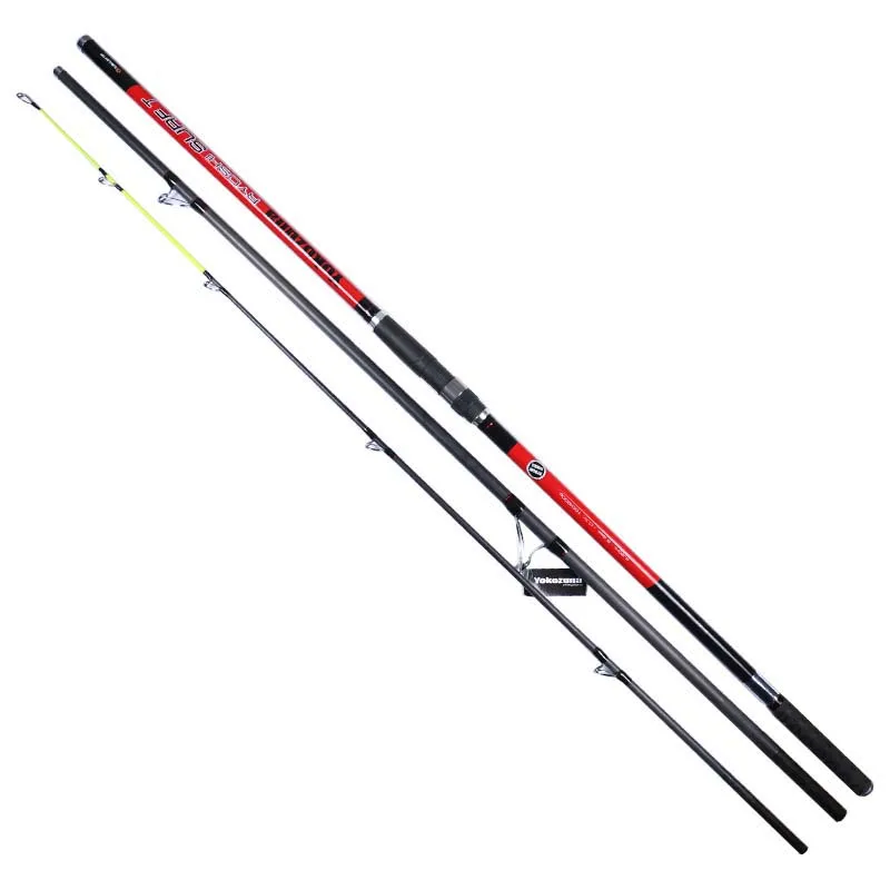 4.2m Carbon Fiber 3 Sections Spinning Surf Casting Fishing Rod