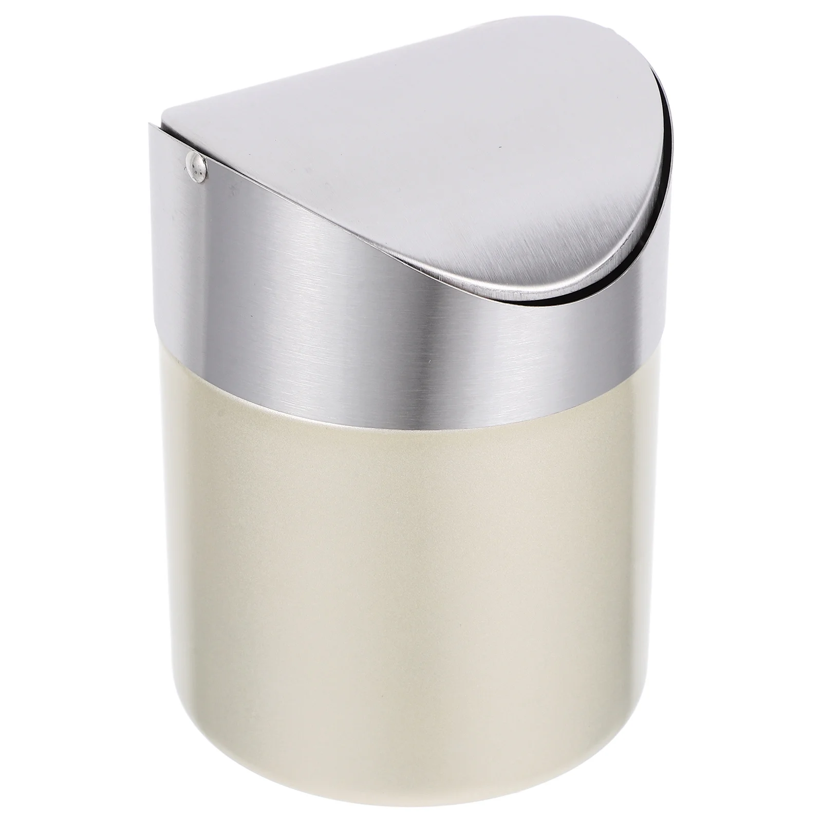 

Desktop Mini Garbage Can with Lid Space-Saving Table Trash Bin for Bedside Coffee Table Study Desk Small Rubbish Storage Can