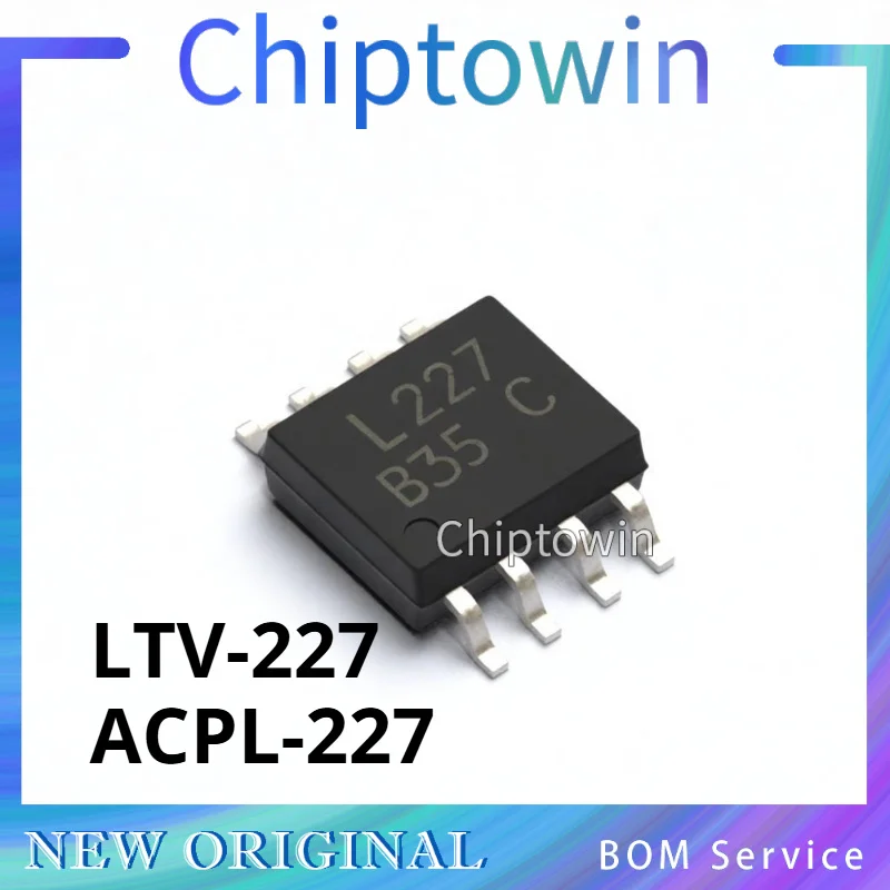 5/50/500 pcs A227 LTV-227 ACPL-227 SOP-8 Optocoupler Isolator Original In Stock W7