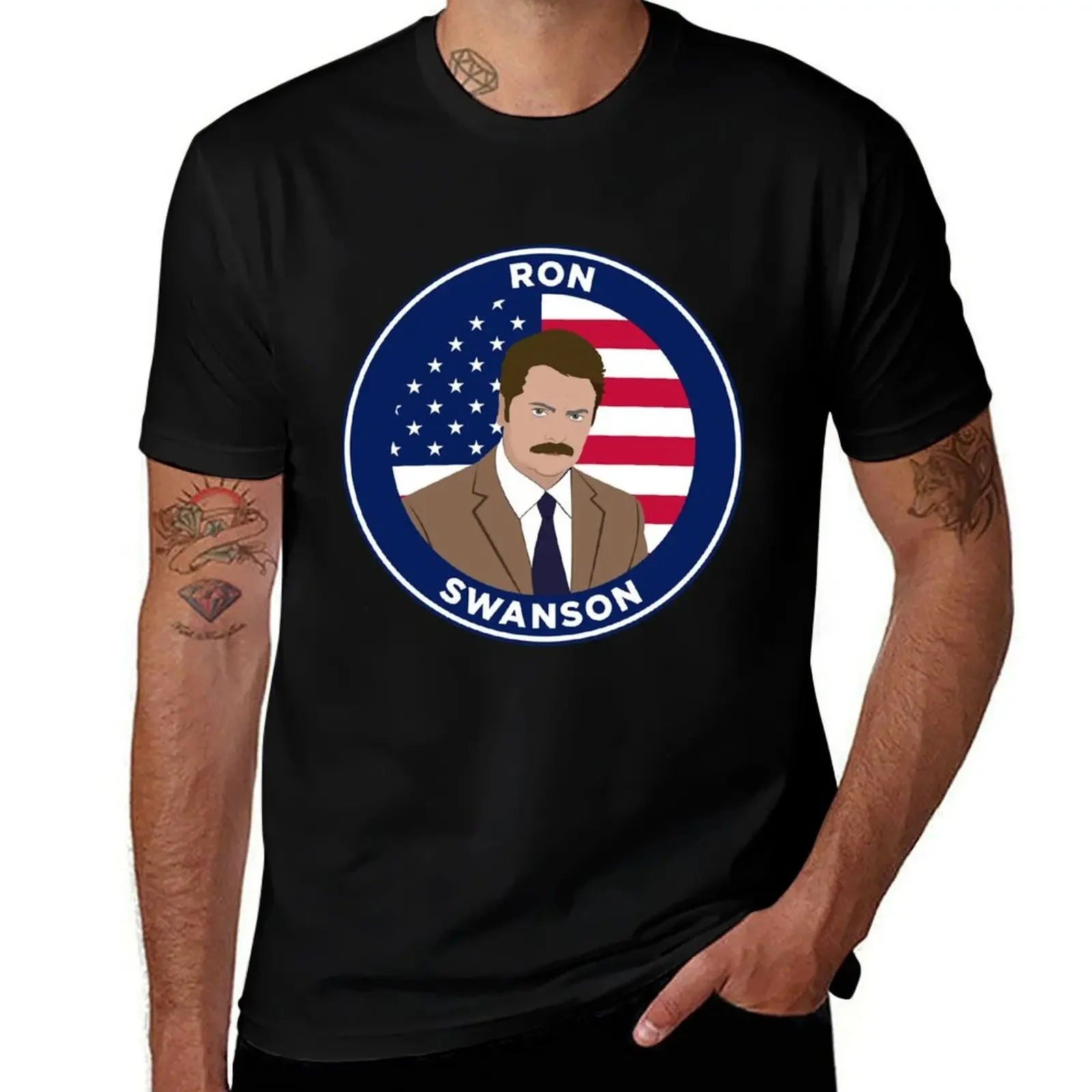 Ron Swanson - Parks and Rec T-Shirt new gifts and t-shirts customs cute tops mens cotton t shirts