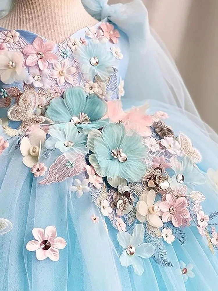 Vestido de fantasía de cumpleaños para bebés, vestido de bautismo para recién nacidos, vestido de fiesta para niñas, Vestidos de flores para niñas, Vestidos de Navidad, 1-12