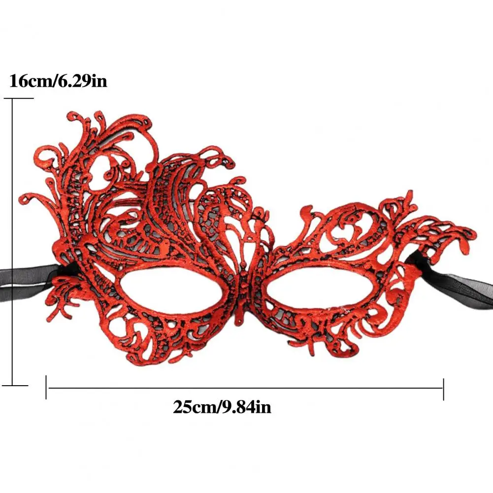 Máscara de fiesta Sexy gruesa para disfraz de mascarada, máscara de encaje para mujer, máscara veneciana de media cara para fiesta de graduación y Carnaval