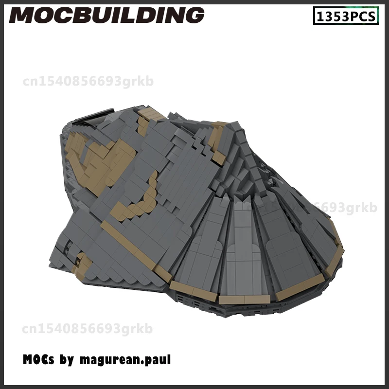 MOC Building Block Space Ship Starfighter Shuttle Model DIY Bricks Birthday Present Christmas Gifts Collection Assembled Toys