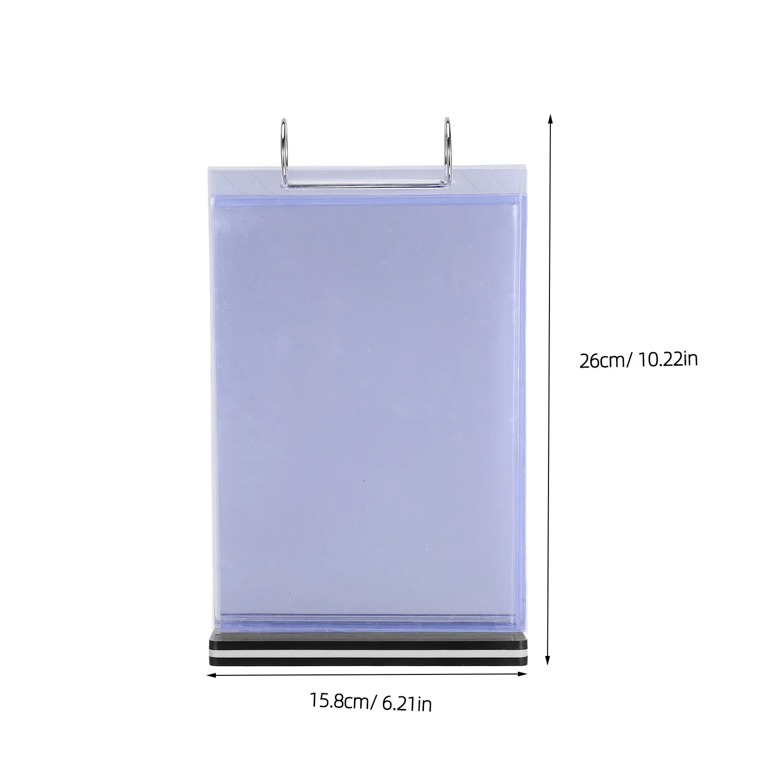 Plastic Menu Folder Stand Holder Organizer For Coffee Shop Menu Display Reception Desk Transparent Desktop Restaurant
