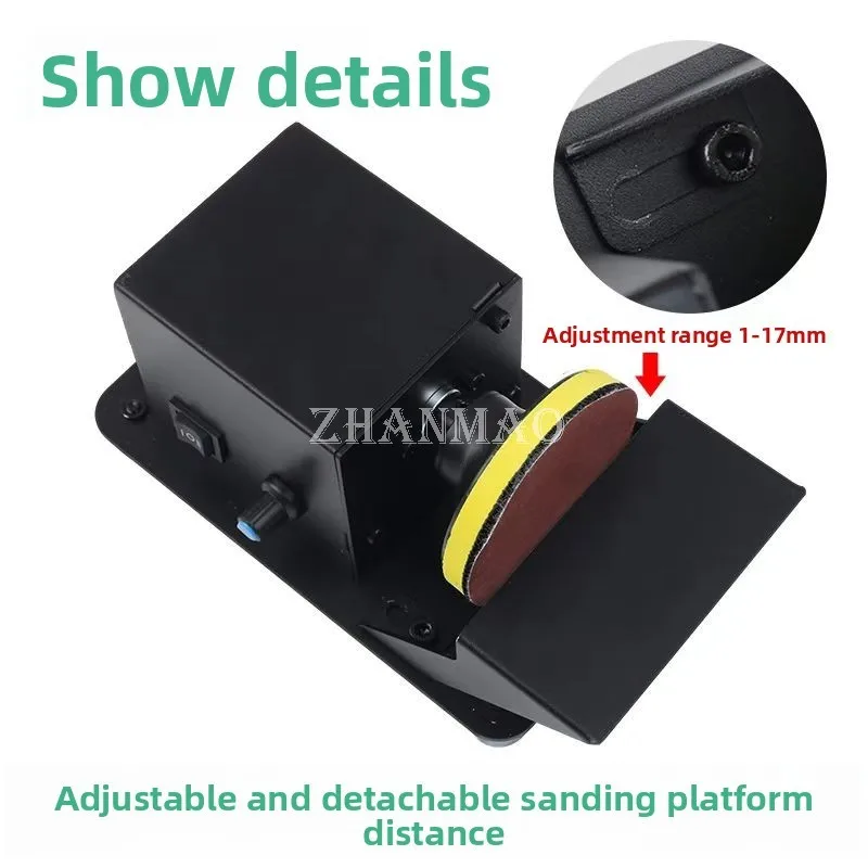 

Электрическая ленточная шлифовальная машина с липким диском и наждачной бумагой для полировки и шлифовки плоских поверхностей