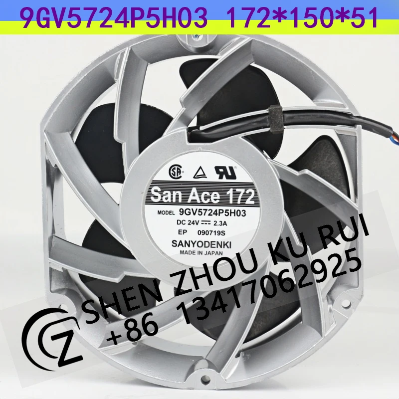 Sanyo 24V 2.3A AC EC 17251 Large air volume violent axial flow inverter 9GV5724P5H03 Cooling fan