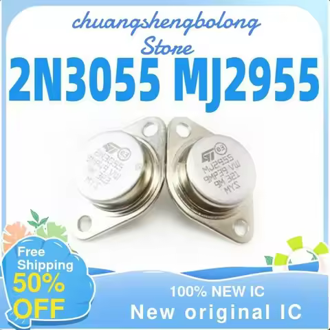10PCS 2N3055 MJ2955 TO-3 Paired Transistor NPN New original IC
