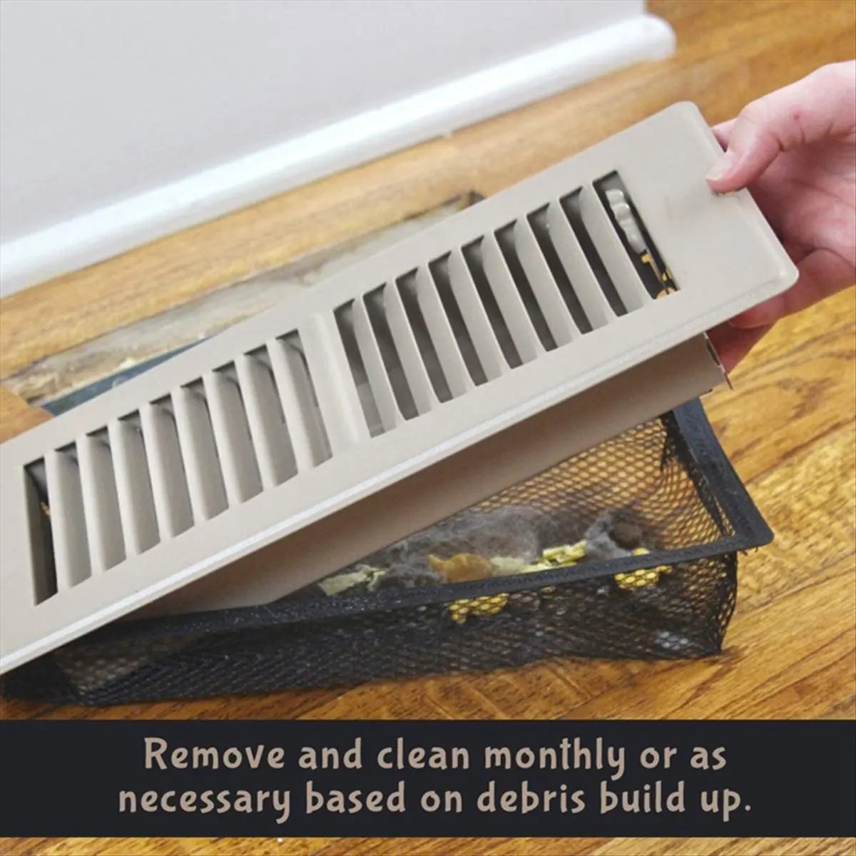 A89X 8Pack Floor Register Cover Trap,Vent Traps for Home Floor 4 x 12Inch,Floor Vent Mesh Covers Fits Most Floor Registers
