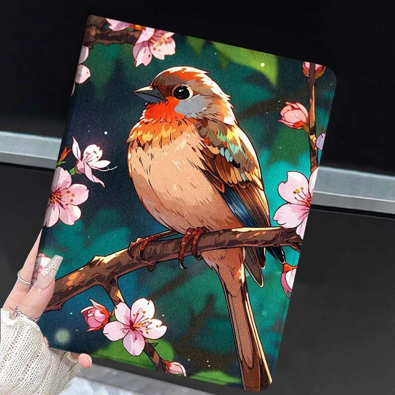 

Bird Singing Flower Fragrant For Samsung Galaxy Tab A7 A A8 A9 A11 S6 S11 10.1 10.4 10.5 Inch Lite PLus Tablet Case