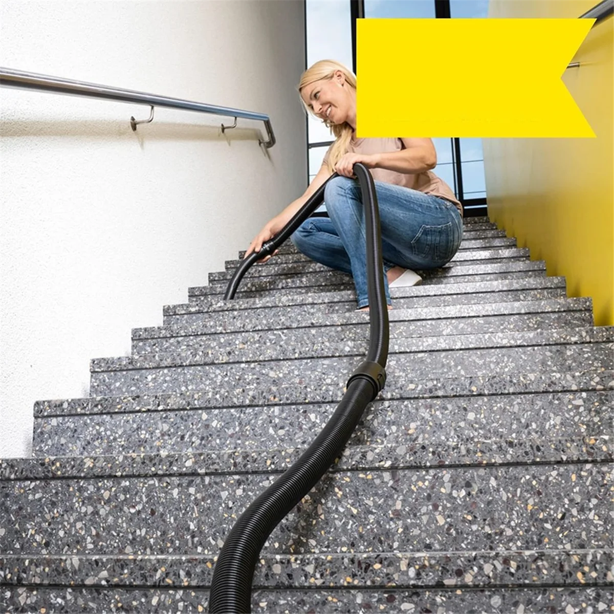 وصلة خرطوم شفط ABXHH بطول 2.5 متر، لجميع المكانس الكهربائية الرطبة/الجافة Karcher K/A/MV & WD، بديل لـ 2.863-305.0