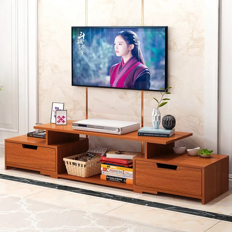 Modern Simple TV Cabinet and Coffee Table Combination Nordic Style Living Room Storage Unit for Small Apartment Bedroom