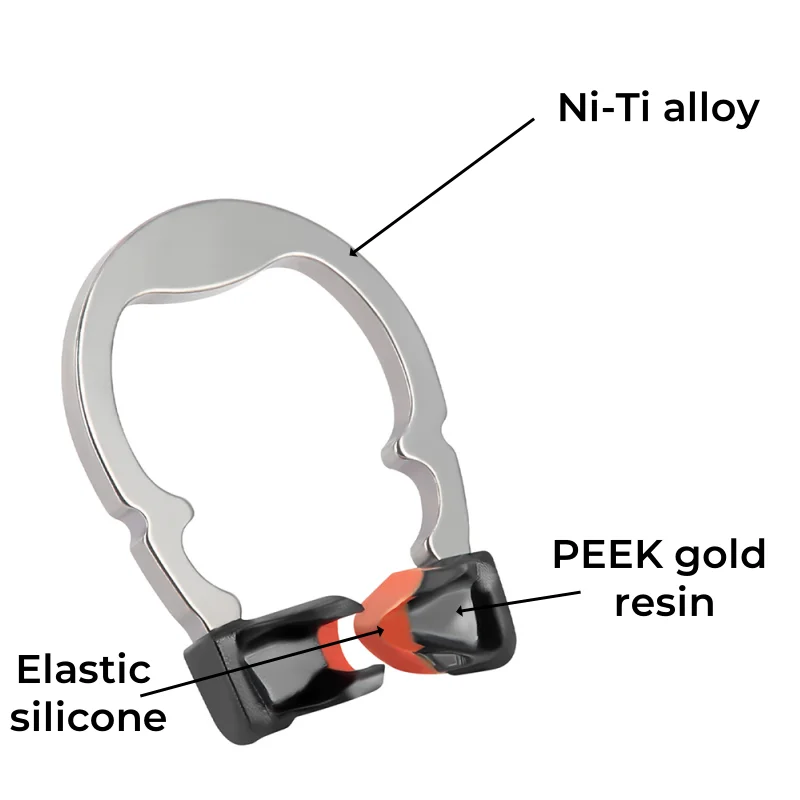 Precision Dental Sectional Matrix Set: Nickel Titanium Clamping Ring and Ergonomic Contoured Wedges