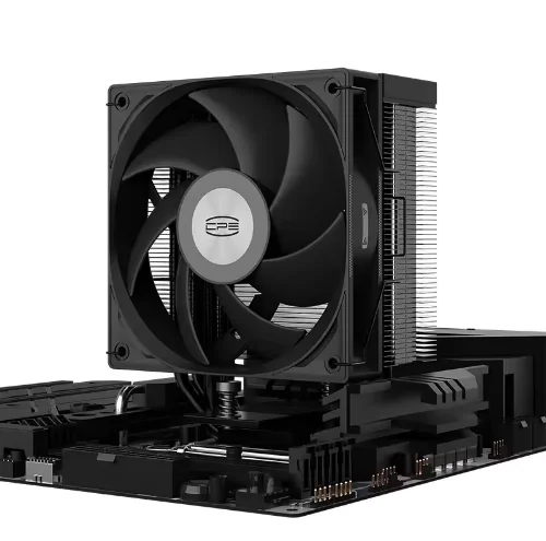 

PCCOOLER RT500 TC BK Black Matte CPU Air Cooler (5 Heat Pipes/High Performance Fan/Triangular Wave Fins/1700/AM5)