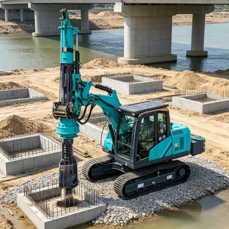Multi-function Hydraulic Rotary Drill Rig 20m 45m 60m Crawler Mounted Deep Foundation Piling Equipment CFA Machine