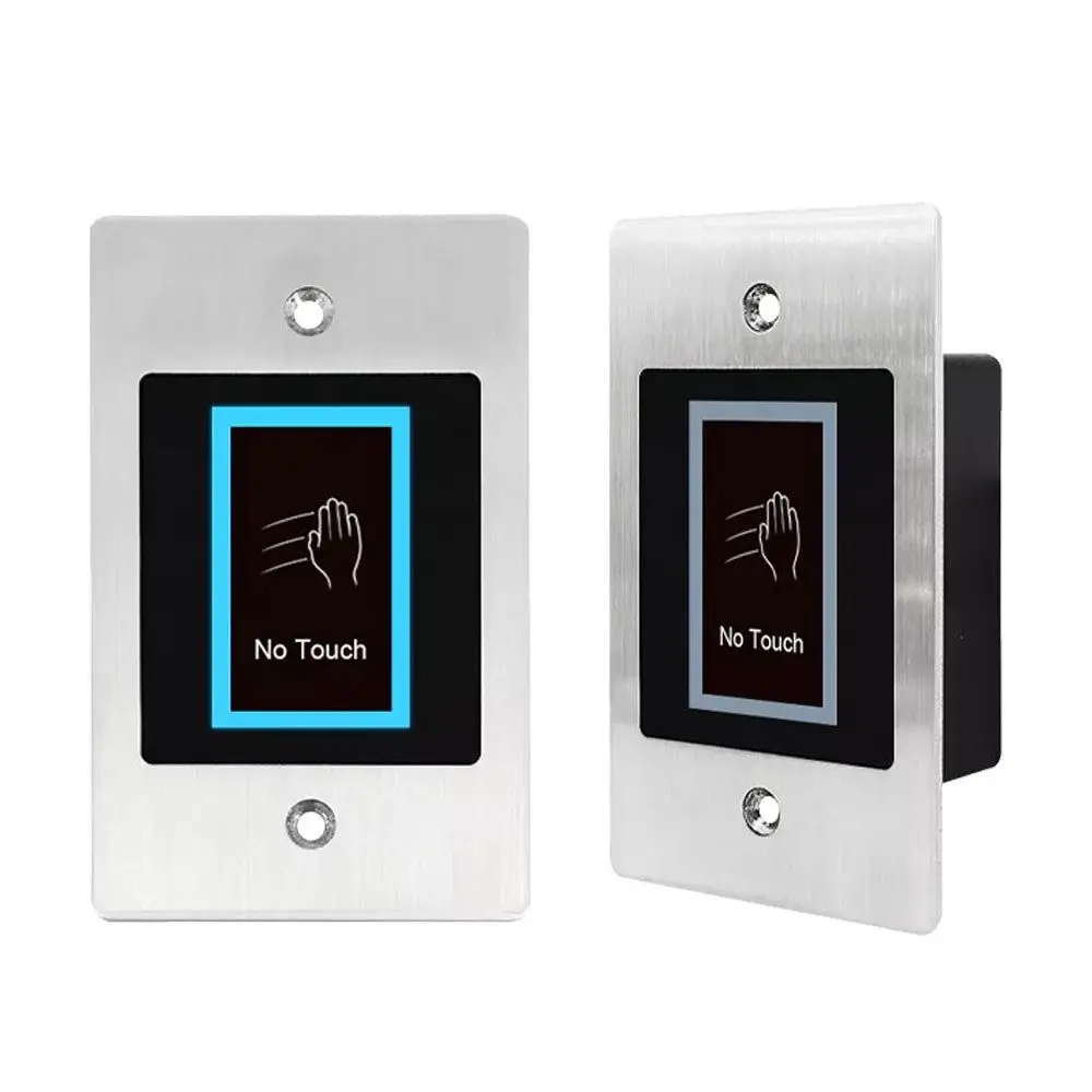 DC 10-24V Door Access Control Touch Free LED Indicator IR Infrared Sensor Durable Touchless Exit Button Home Security System