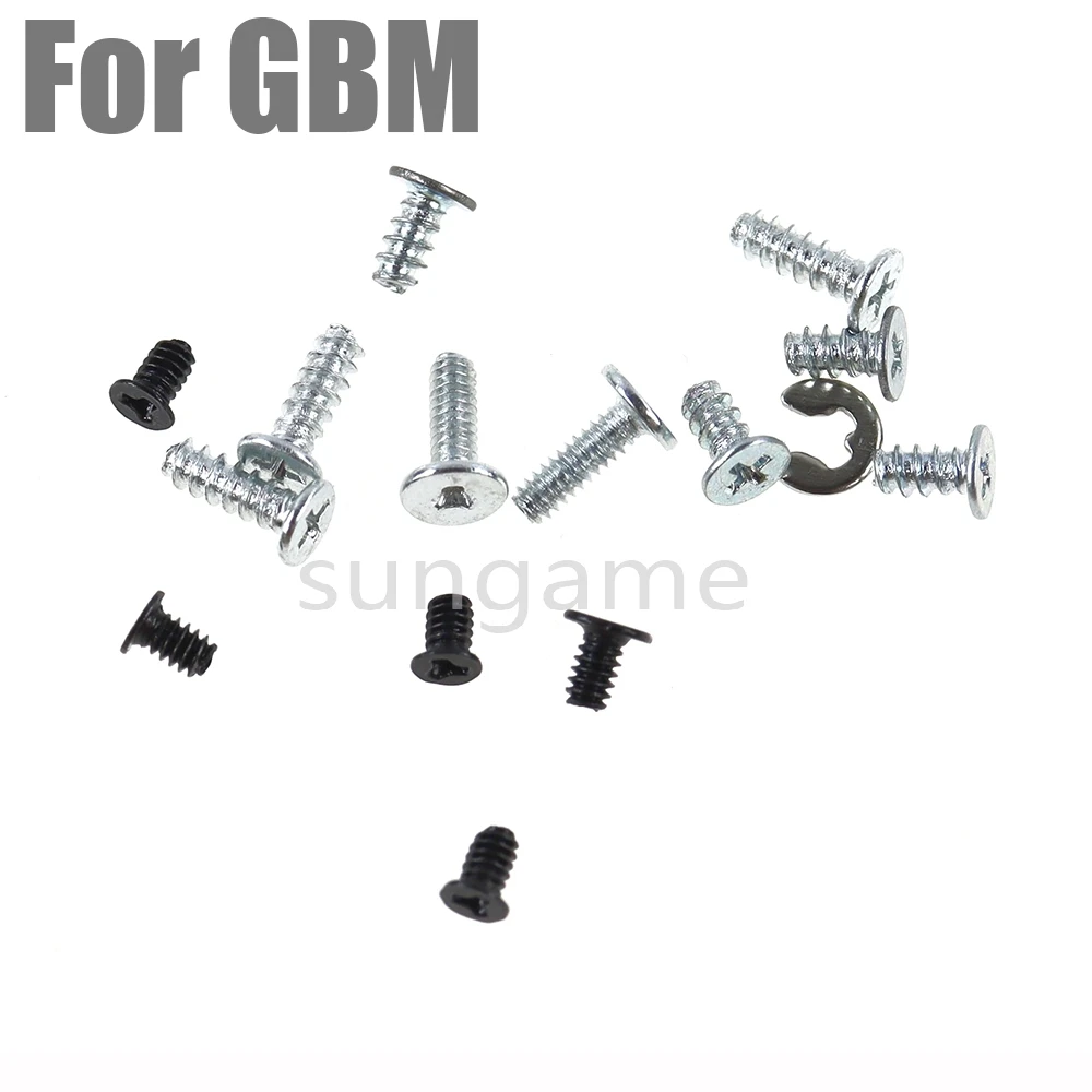 Parafusos Para Game Console GBM, Parafusos Conjunto Completo, Peças De Reparo, 1 Conjunto