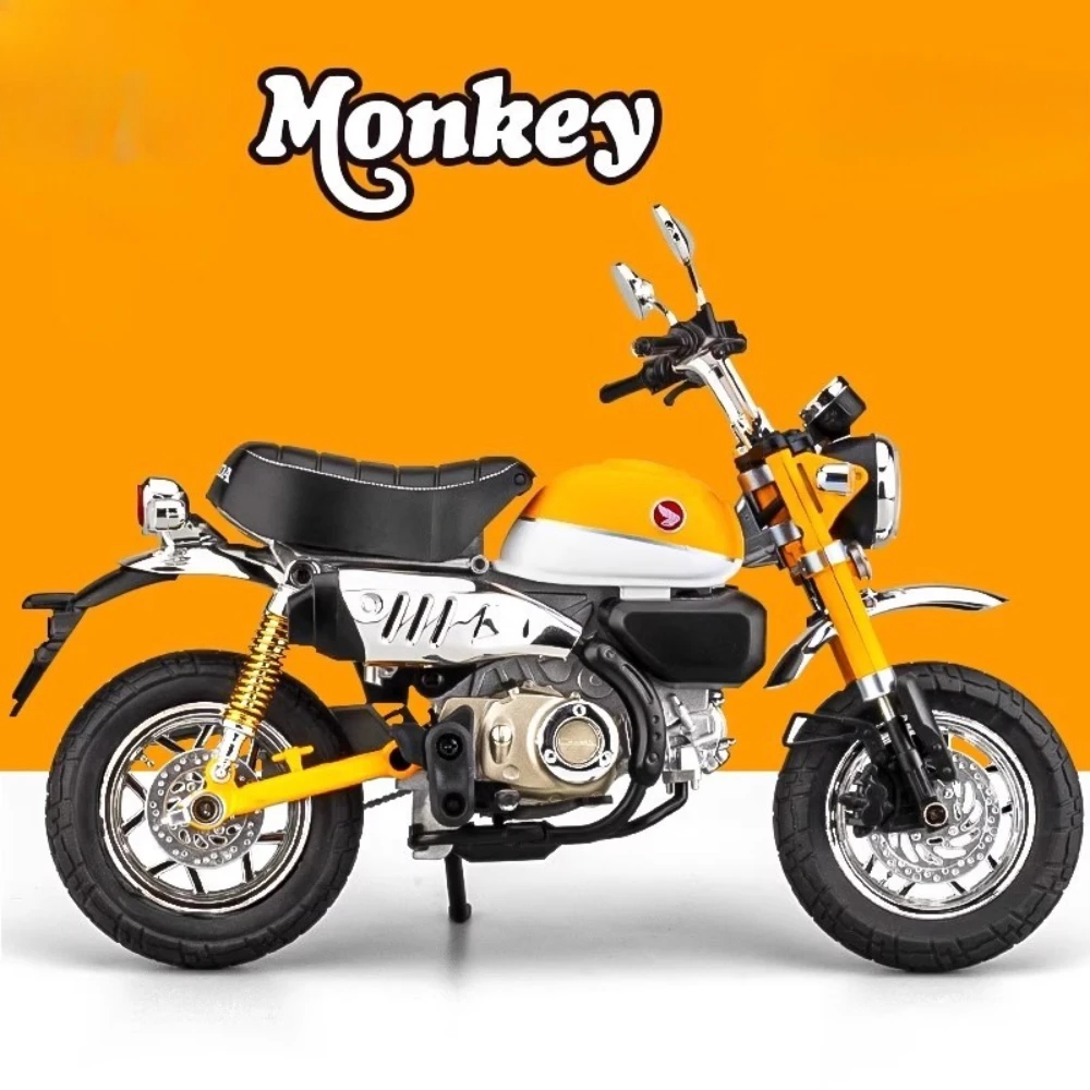 Large Size 1:9 Honda Little Monkey R1250GS Motorcycle Model Toy Alloy Body Sound Light Shock Absorption Vehicle Collection Gift