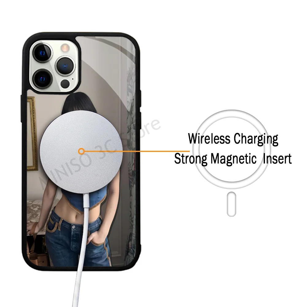 Momo Kpop T-Twice Girl Phone Case Strong Magnetic For IPhone 15 14 13 Pro Max 11 12 Mini For Magsafe