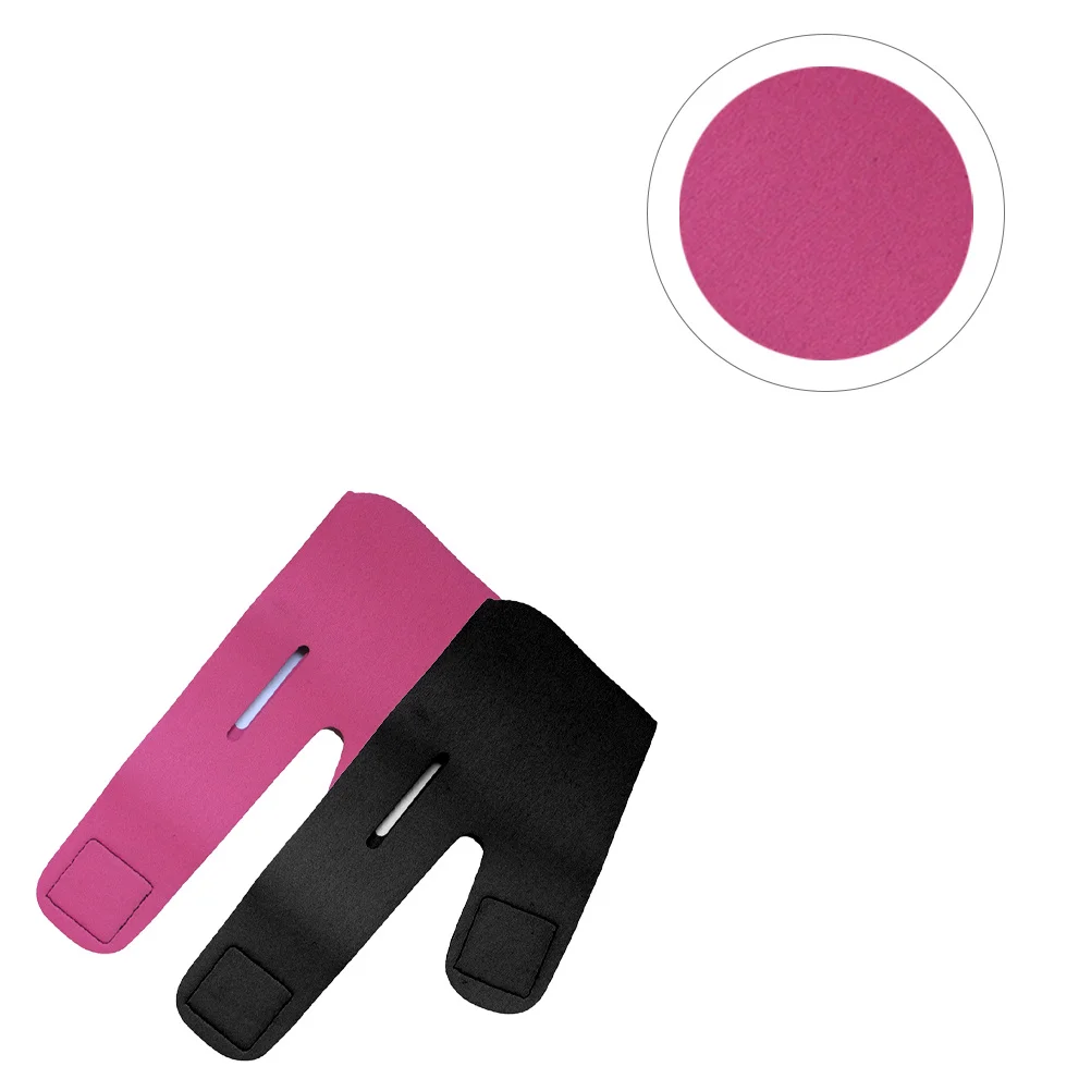 2 قطعة حزام رفع الوجه قناع الوجه الرقيق لشد الجلد حزام الذقن المرن أداة ثبات الوجه