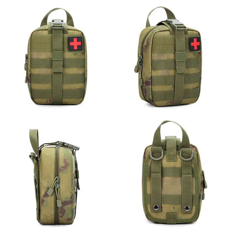 Bolso impermeable de supervivencia, bolsa de almacenamiento de rescate de emergencia médica portátil, multifuncional, Camuflaje táctico médico