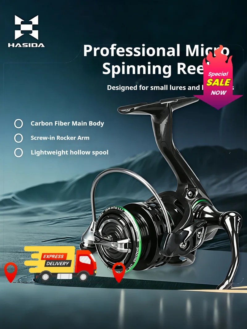 ultralight-carbon-spinning-reel-800-5-1bb-52-1-shallow-spool-mini-fishing-reel-for-stream-trout-straight-rod-drift-casting