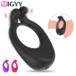 Cock Ring Vibrating For Men Delayed Ejaculation Penis Ring Single Frequency Vibrator Silicone G-spot Massager Sex toys Shop