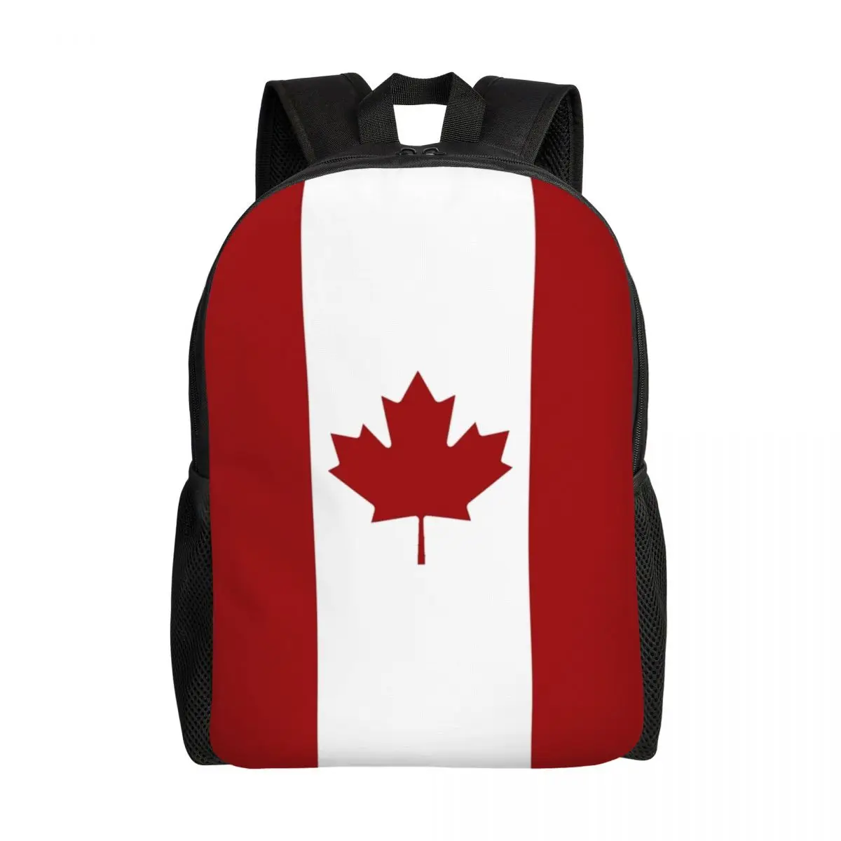 Custom Canadian Flag Backpacks Men Women Casual Bookbag for School College Canada Flag Patriotism Bags